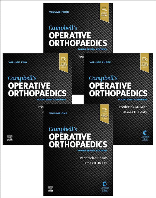 CANALE. Campbell's Operative Orthopaedics, 4-Volume Set, 14th Edition