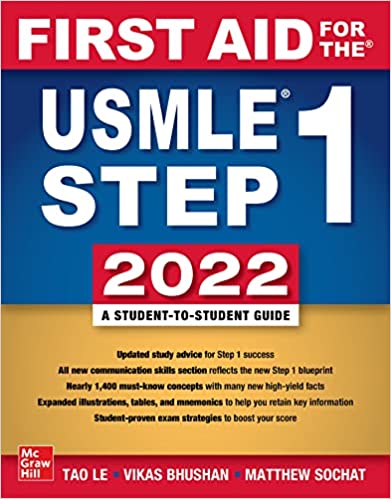 FIRST AID FOR THE USMLE STEP 1, 2022, 32nd EDITION