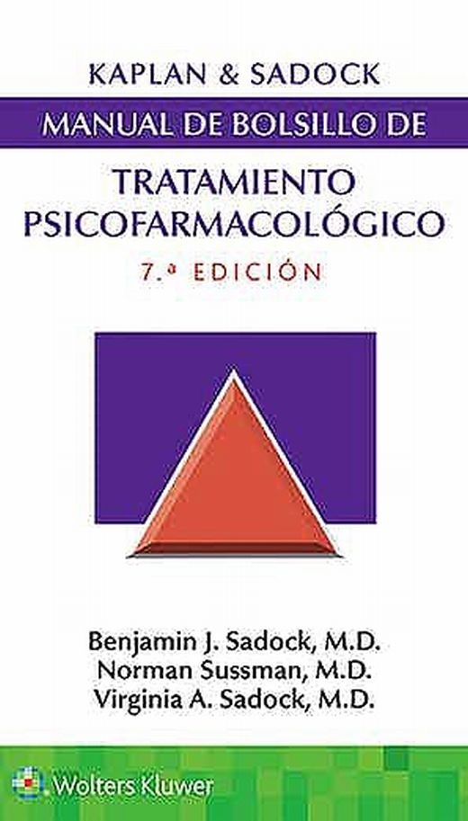 KAPLAN & SADOCKS. MANUAL DE BOLSILLO DE TRATAMIENTO PSICOFARMACOLÓGICO- EDICIÓN 7.ª AÑO 2020
